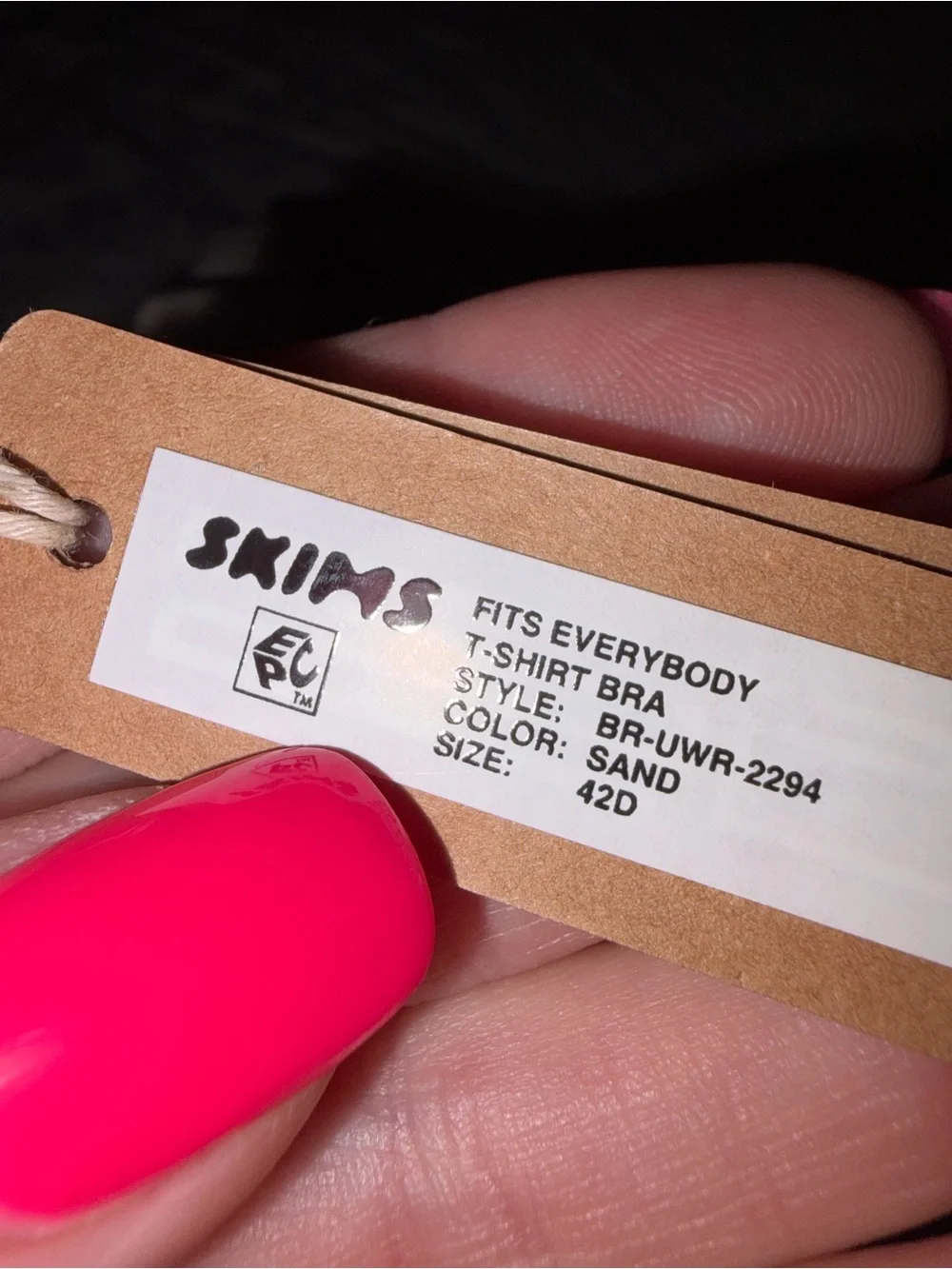 SKIMS *NWT FITS EVERYBODY T-SHIRT BRA